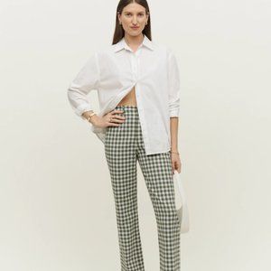Reformation Franklin Pant in Green Check NWT